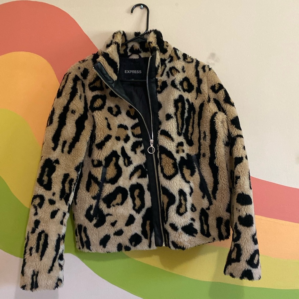 Leopard Print Express Fall Jacket - image 1